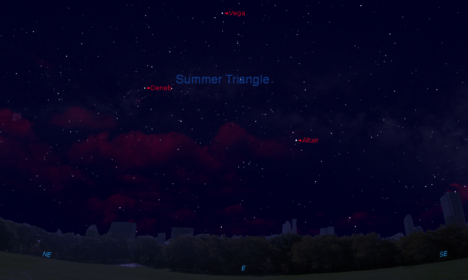 See the Summer Triangle in Night Sky This Weekend